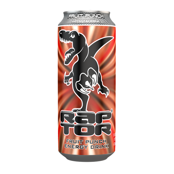 Raptor Fruit Punch Lata 473ml x 24