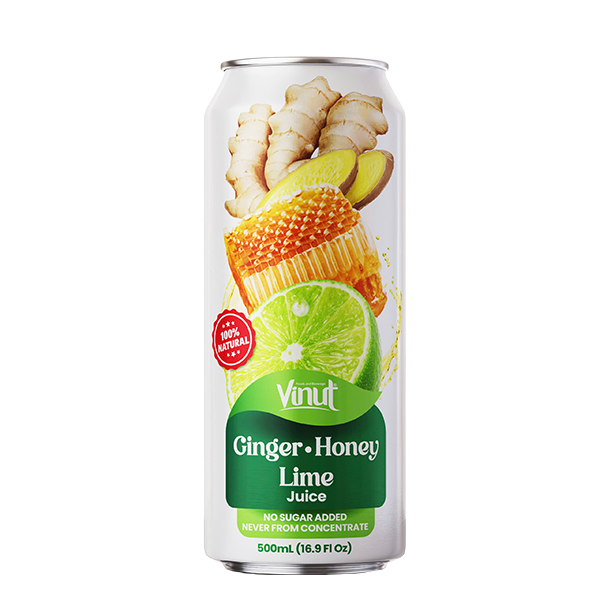 Vinut Ginger Juice with Honey and Lime 100% 500ml x 24