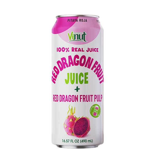 Vinut  Red Dragon Juice with Pulp 100% 500ml x 24