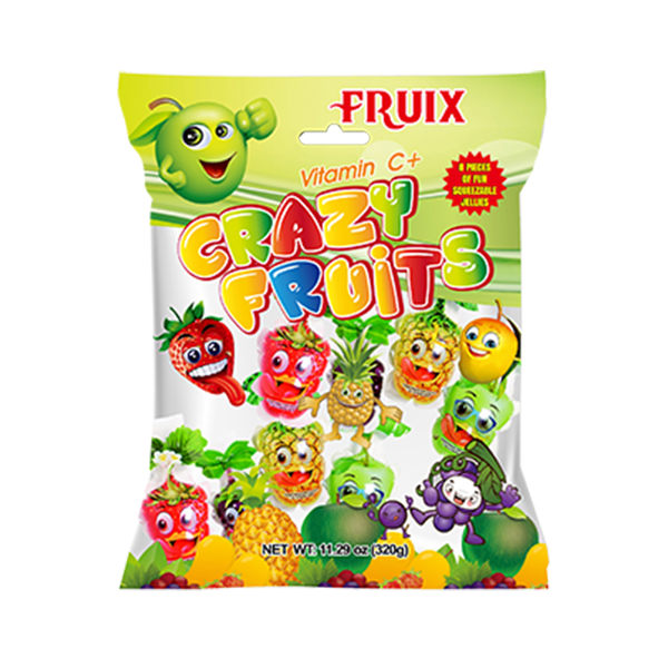 Fruix Jelly Drinks Crazy Fruits 8ct Peg Bag 24/11.29oz