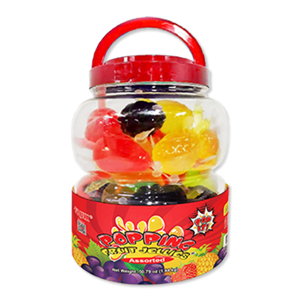 Fruix Jelly Popping Fruit Jellies 36ct Jar 6/50.79oz (3.17lb)