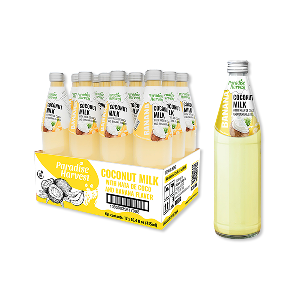 Paradise Harvest Coconut Milk with Nata de Coco - Banana 12/16.4oz