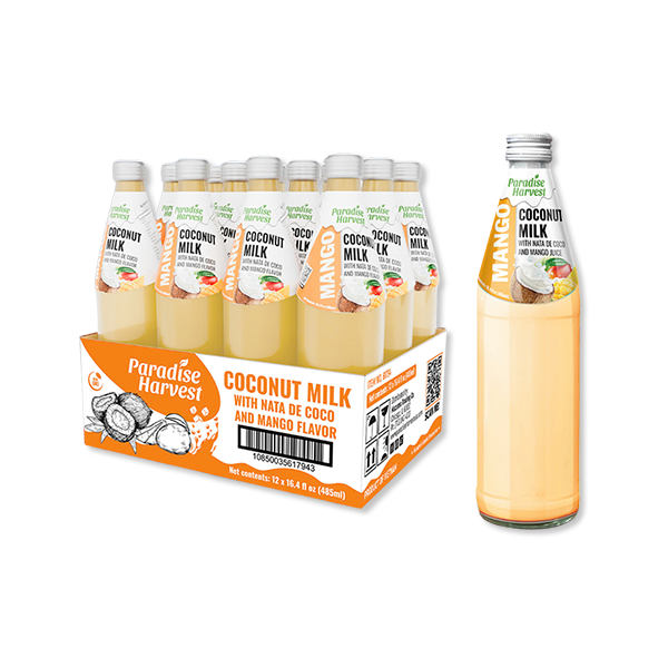 Paradise Harvest Coconut Milk with Nata de Coco - Mango 12/16.4oz