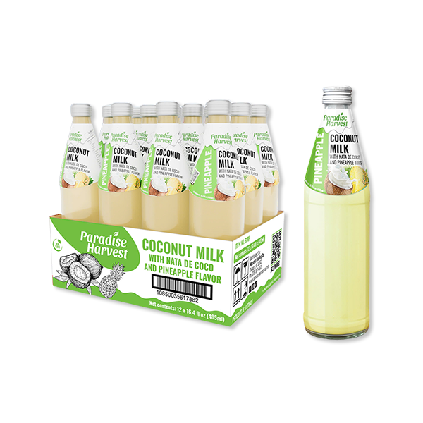 Paradise Harvest Coconut Milk with Nata de Coco - Pineapple 12/16.4oz