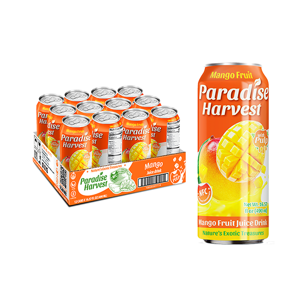 Paradise Harvest Fruit Juice Drink with Pulp - Mango 12/16.57oz