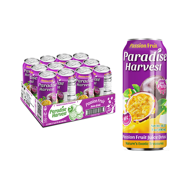 Paradise Harvest Fruit Juice Drink with Pulp - Passion Fruit 12/16.57oz