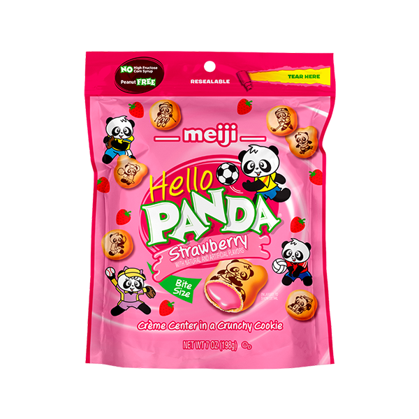 Meiji Hello Panda Strawberry Pouch 1/7oz