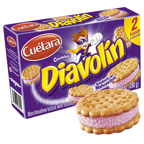 Cuetara Diavolín Cookies 2 packages 12/9.88oz (280g)