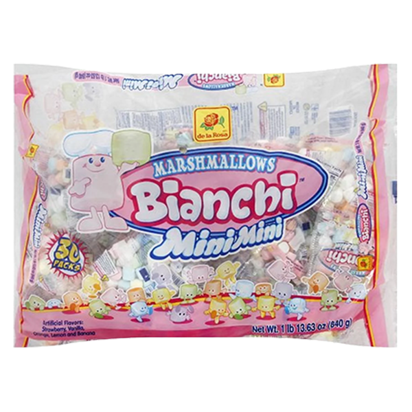 De La Rosa Marshmallows Bianchi Mini Mini 30ct Bag 4/1.85lb
