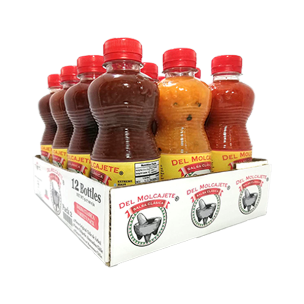 Del Molcajete Salsa Clasica Variety Pack #2 (De Arbol, Chilpotle and Peron) 12/9.17oz