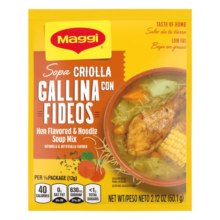 Maggi Sopa Criolla Gallina Fideos 2/12/2.12 oz