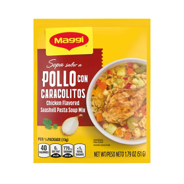 Maggi Sopa Pollo Caracolitos 2/12/2.12 oz