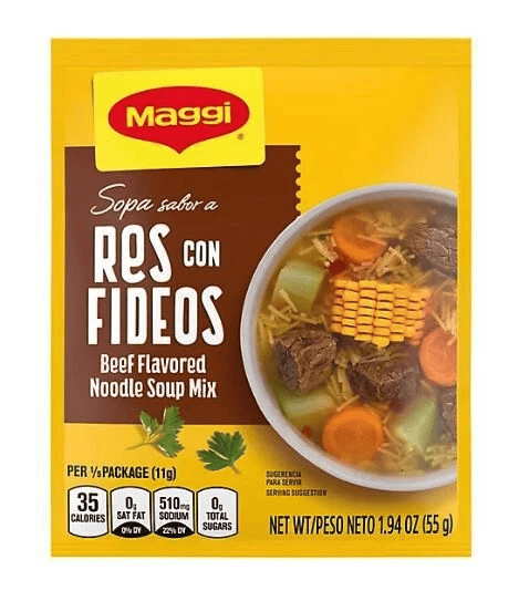 Maggi Sopa Res Fideos 2/12/2.12 oz