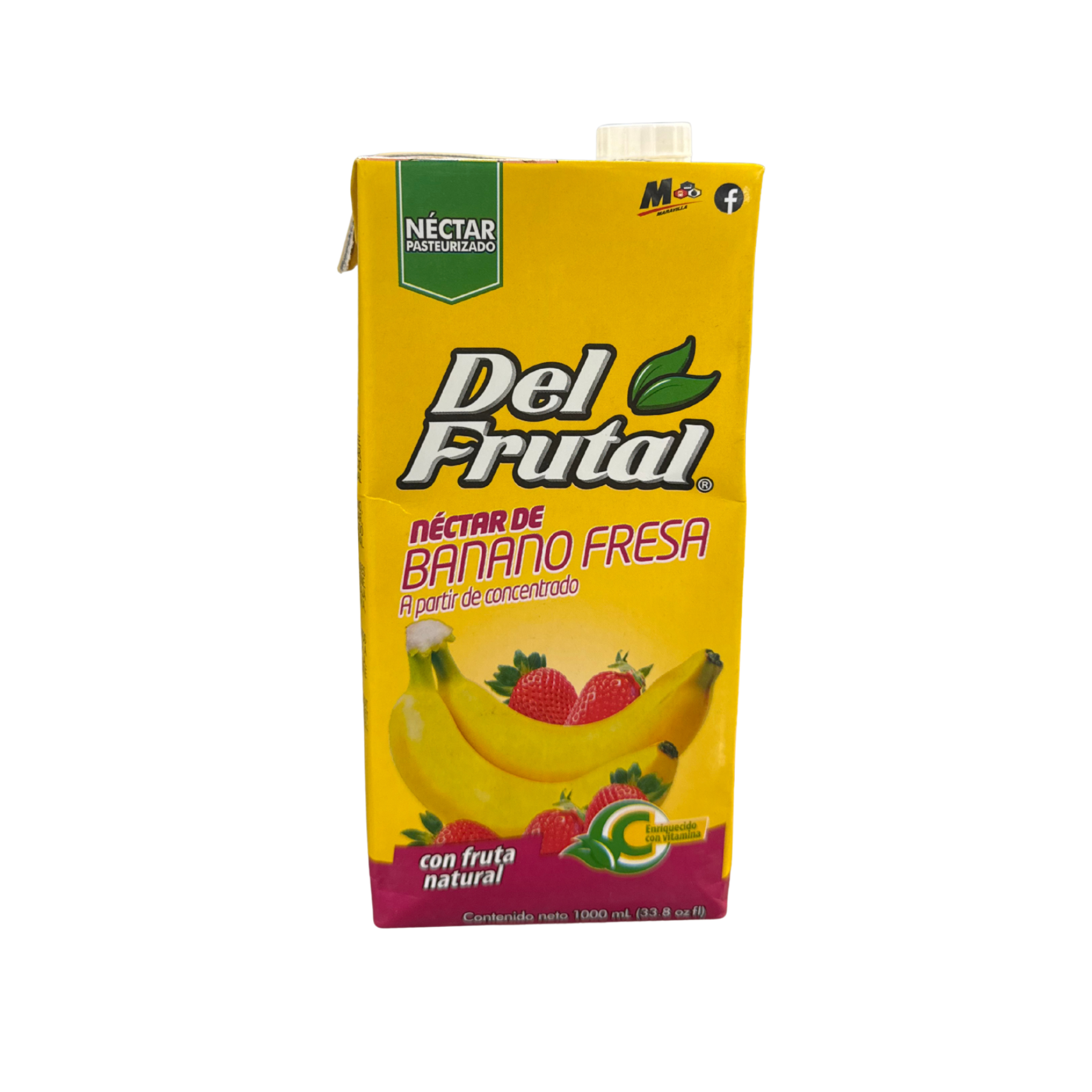 Del Frutal Banana Strawberry 12/1000 ML