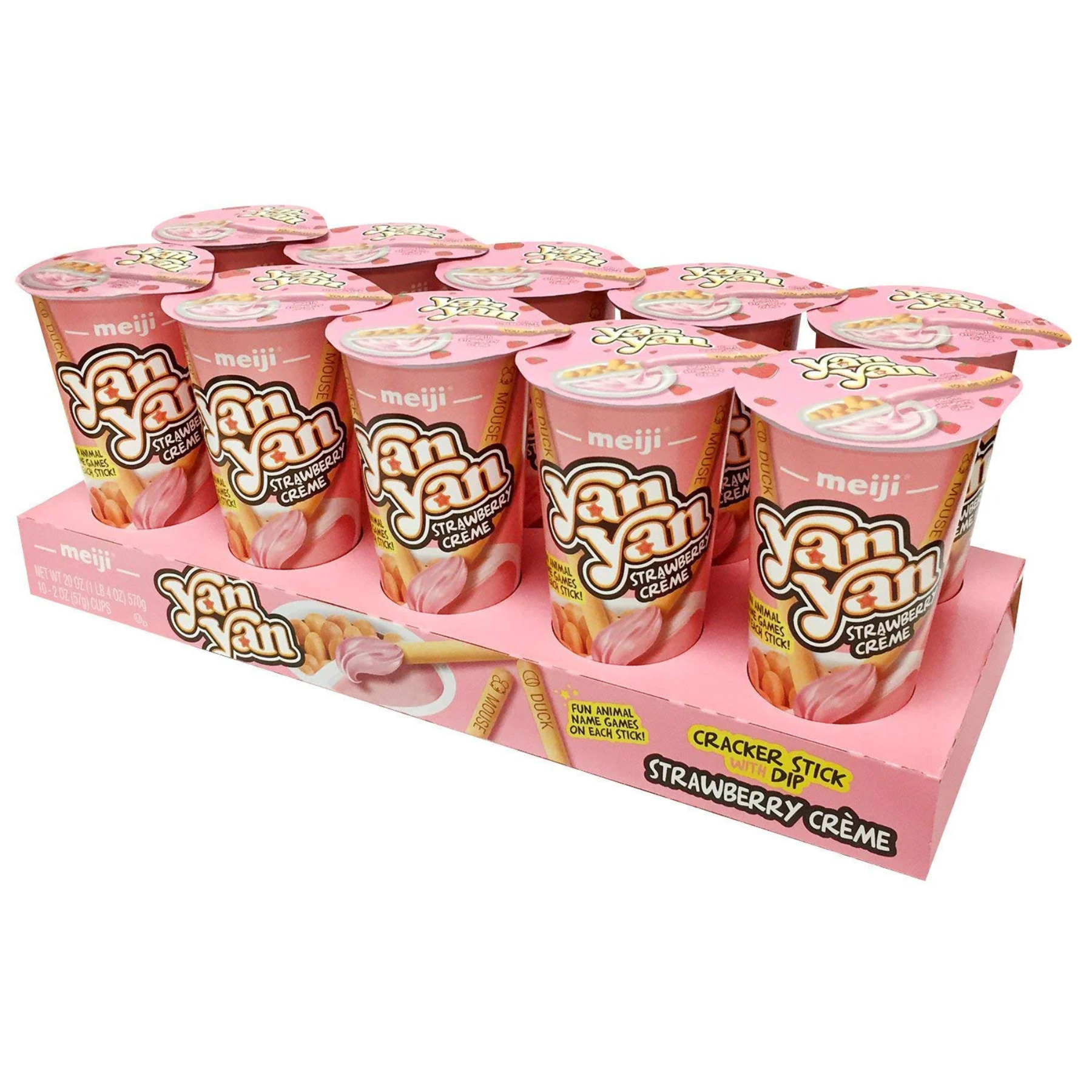Meiji Yan Yan Strawberry Cup 1/10/2oz
