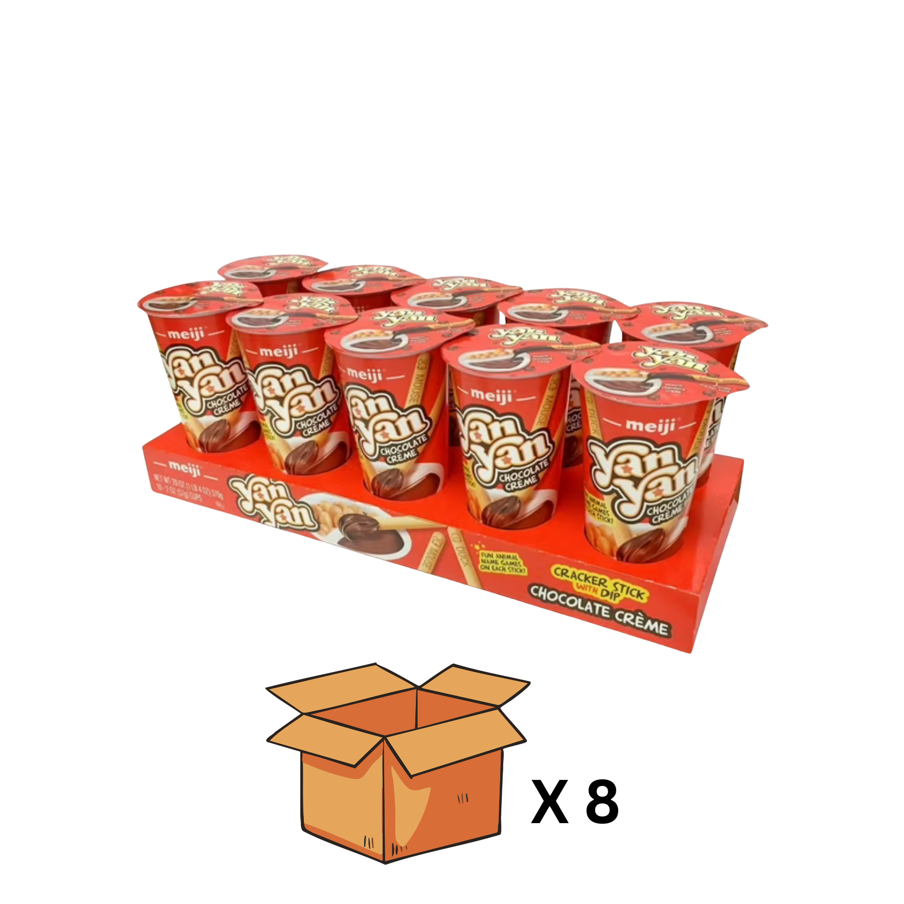 Meiji Yan Yan Chocolate Cup 8/10/2oz