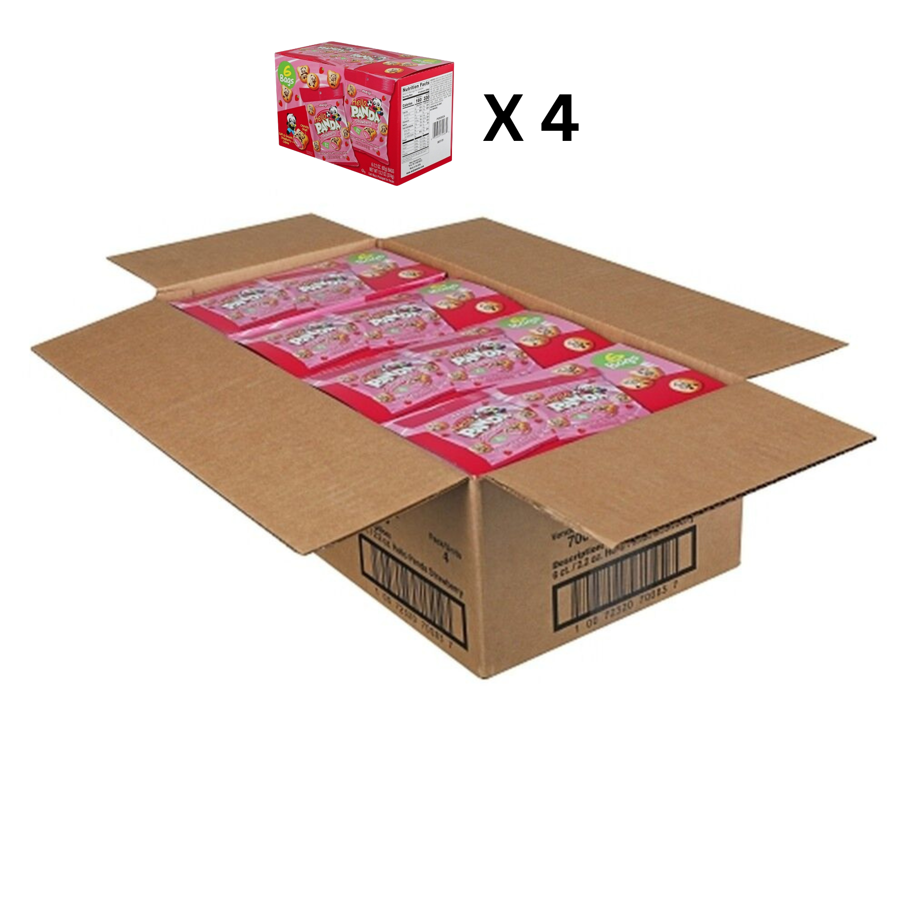 Meiji Hello Panda Strawberry Small Bag 4/6/2.2oz