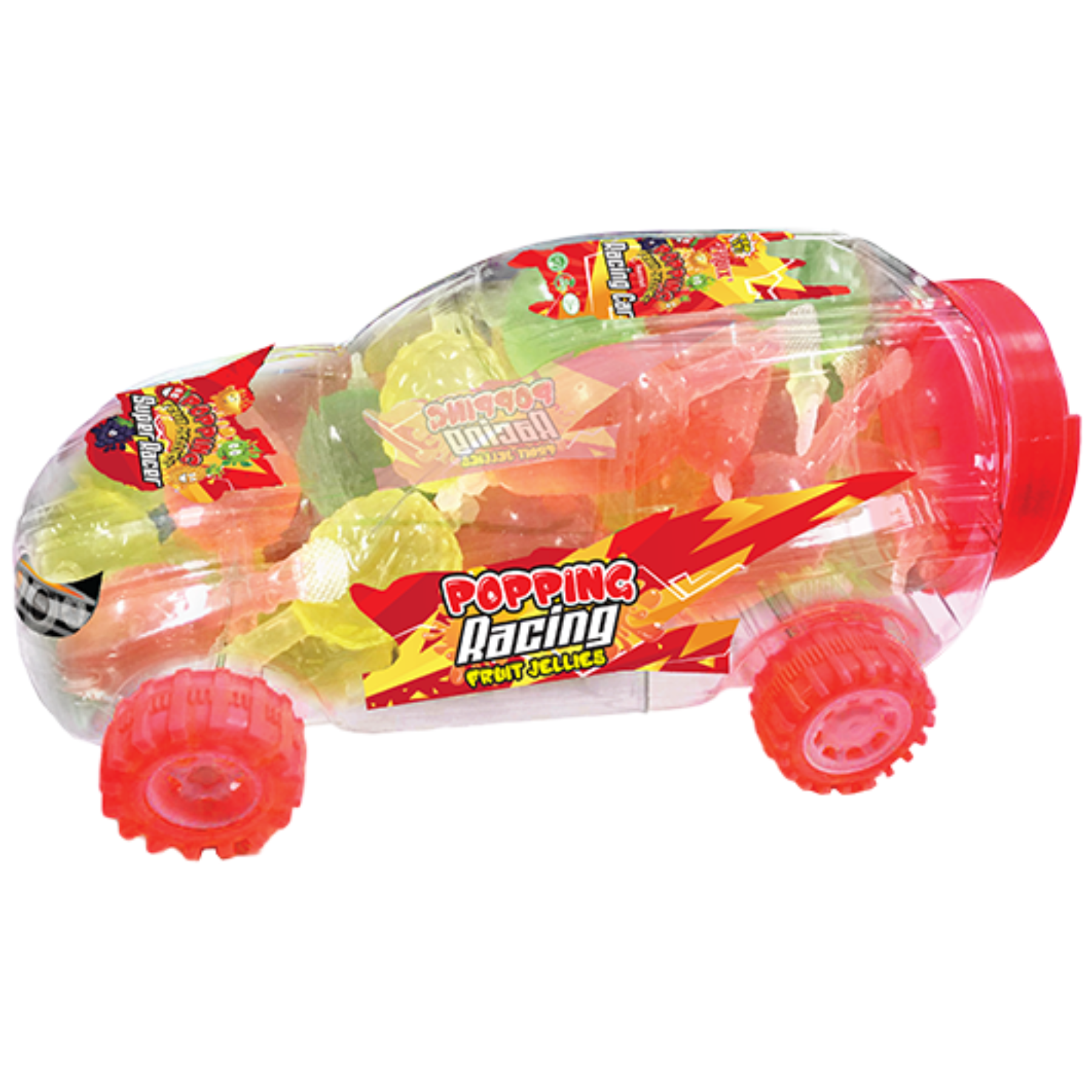 Fruix Jelly Popping Fruit Jellies Racing Car 30ct Jar 6/42.33oz (2.65lb)