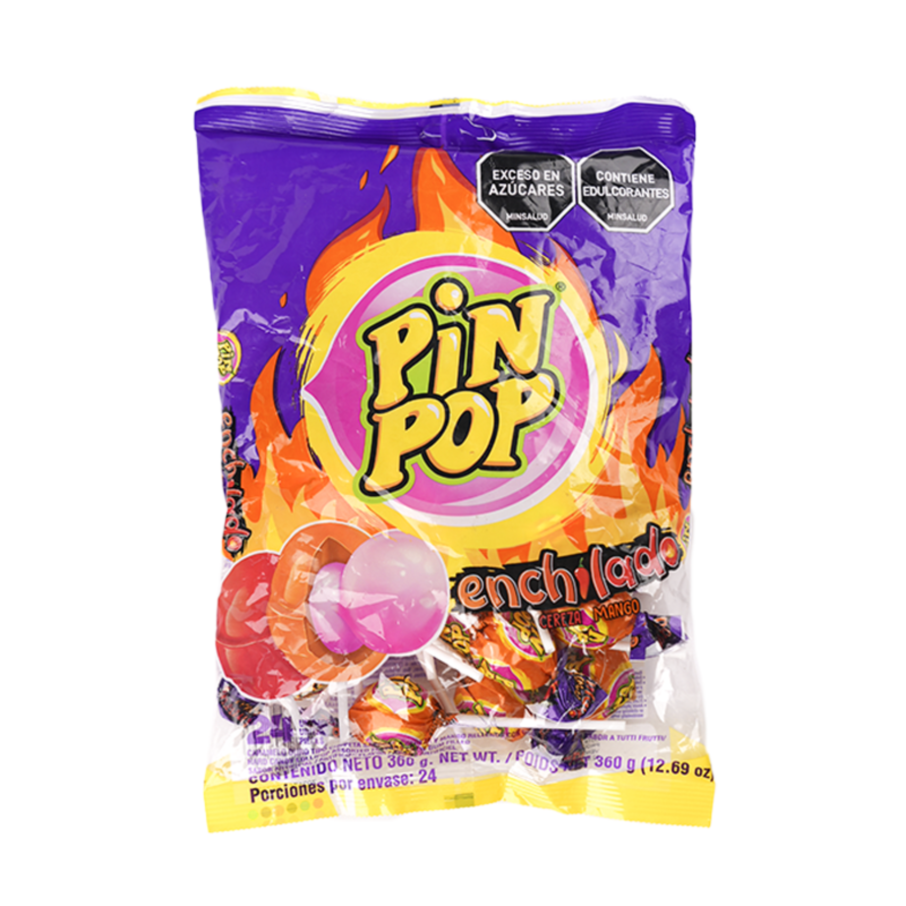 Aldor Pin Pop Mango Enchilado 24pc 15.23oz  x 1