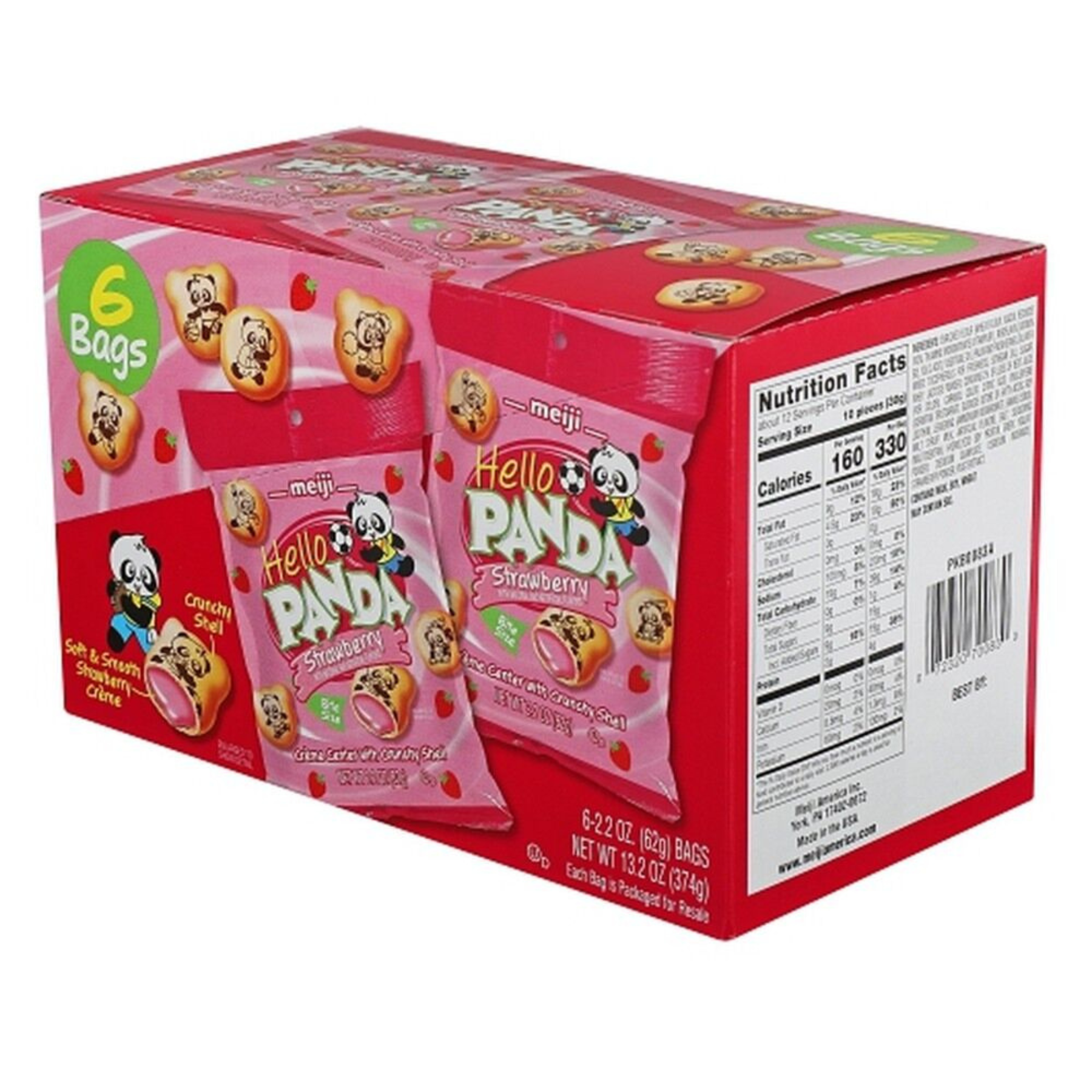 Meiji Hello Panda Strawberry Small Bag 1/6/2.2oz
