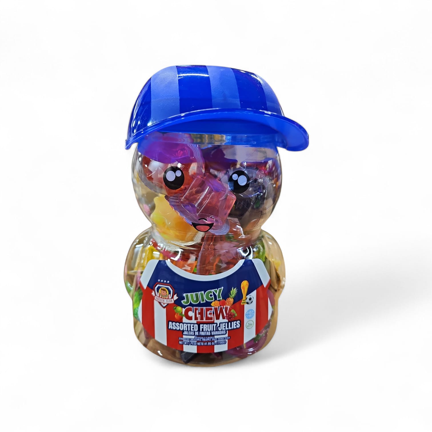 Josh Bosh Assorted fruit jelly jar (soccer kids-blue) 6 x 35g/34pc