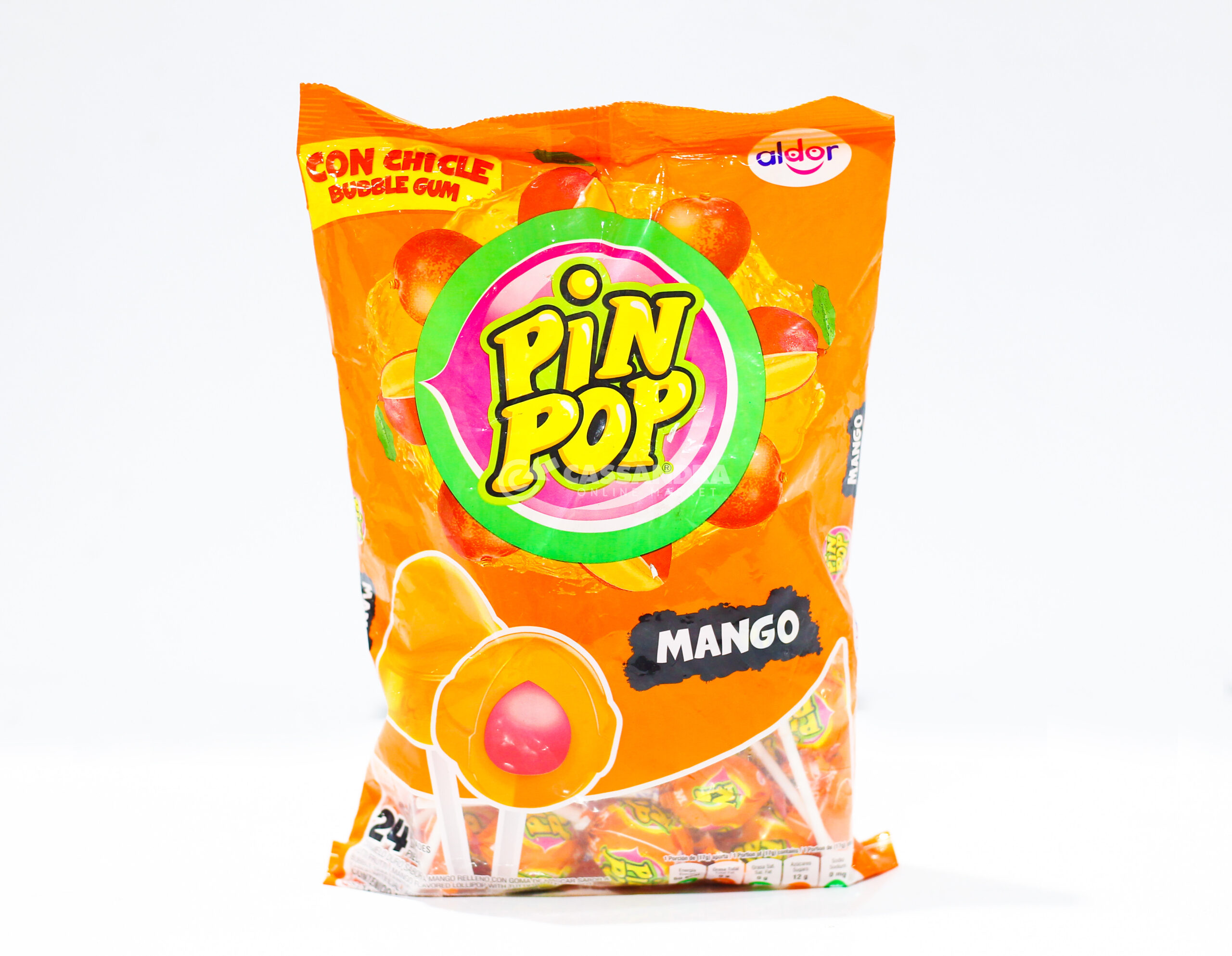 Aldor Pin Pop Mango 24pc 14.39oz x 15