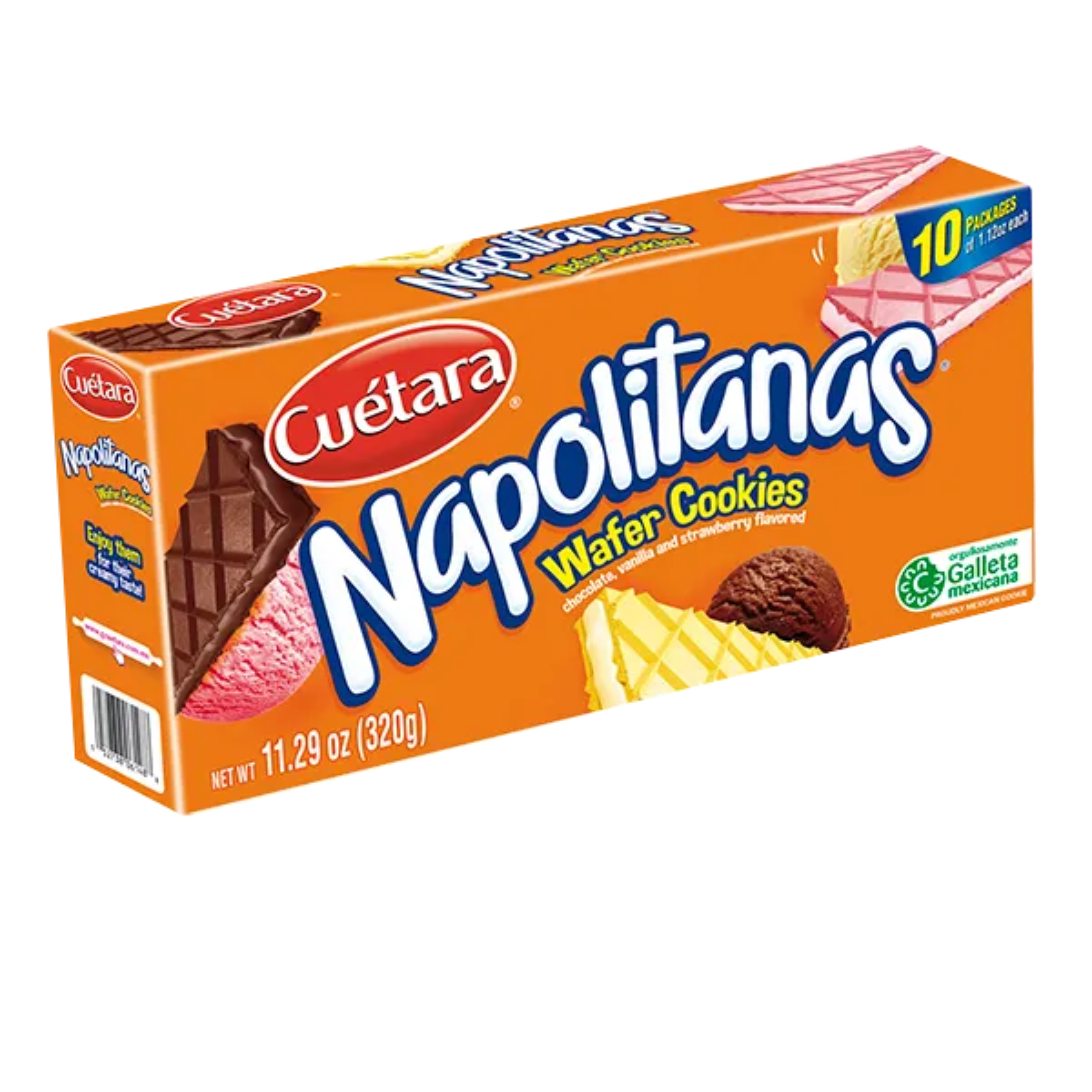 Cuetara Napolitanas Wafer Cookies 10 Packages 12/11.29oz (320g)