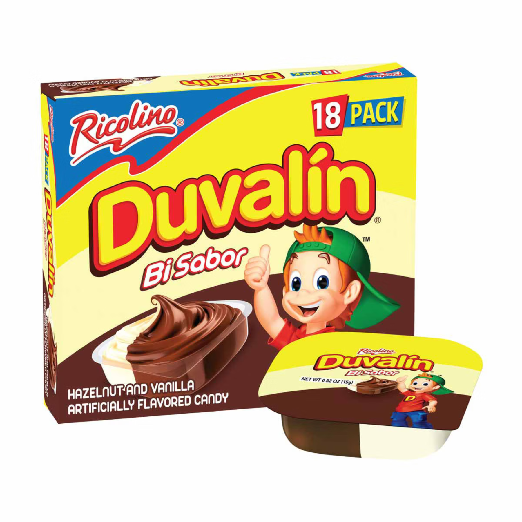 Ricolino Duvalin Hazelnut / Vanilla Display 1/18/0.53oz