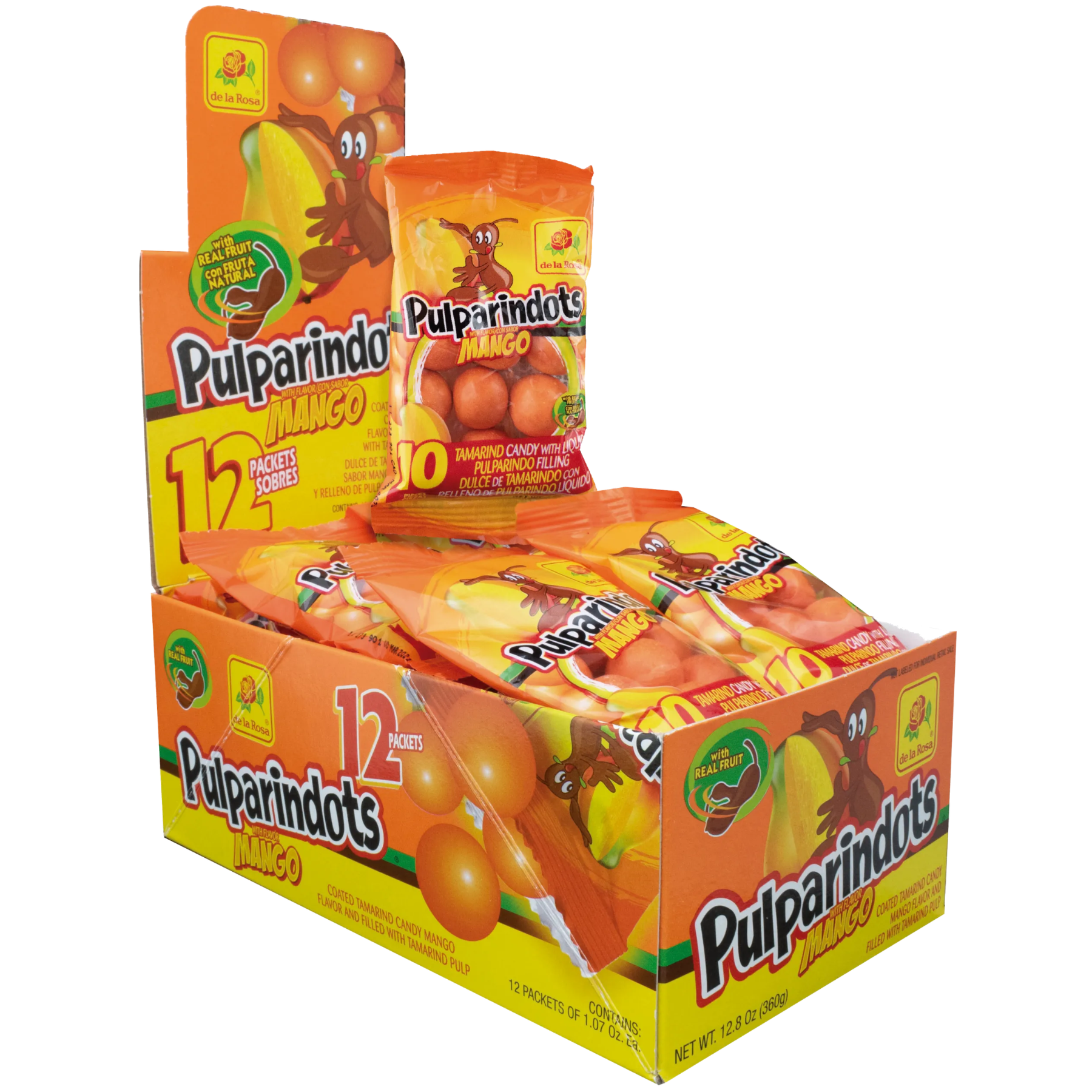 De La Rosa Pulparindots Mango 12ct Display 1/12.8oz