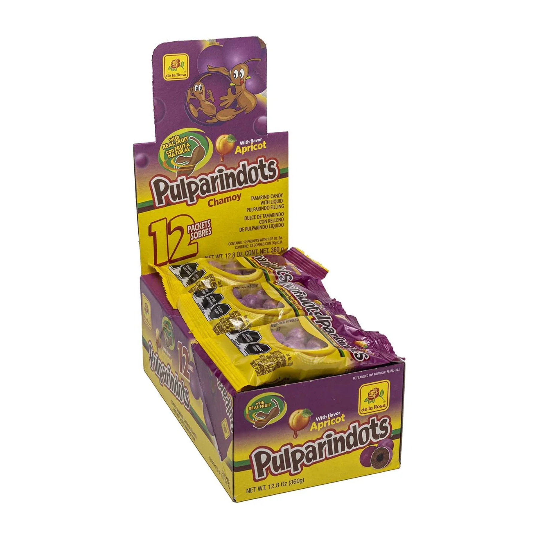 De La Rosa Pulparindots Chamoy 12ct Display 1/12.8oz
