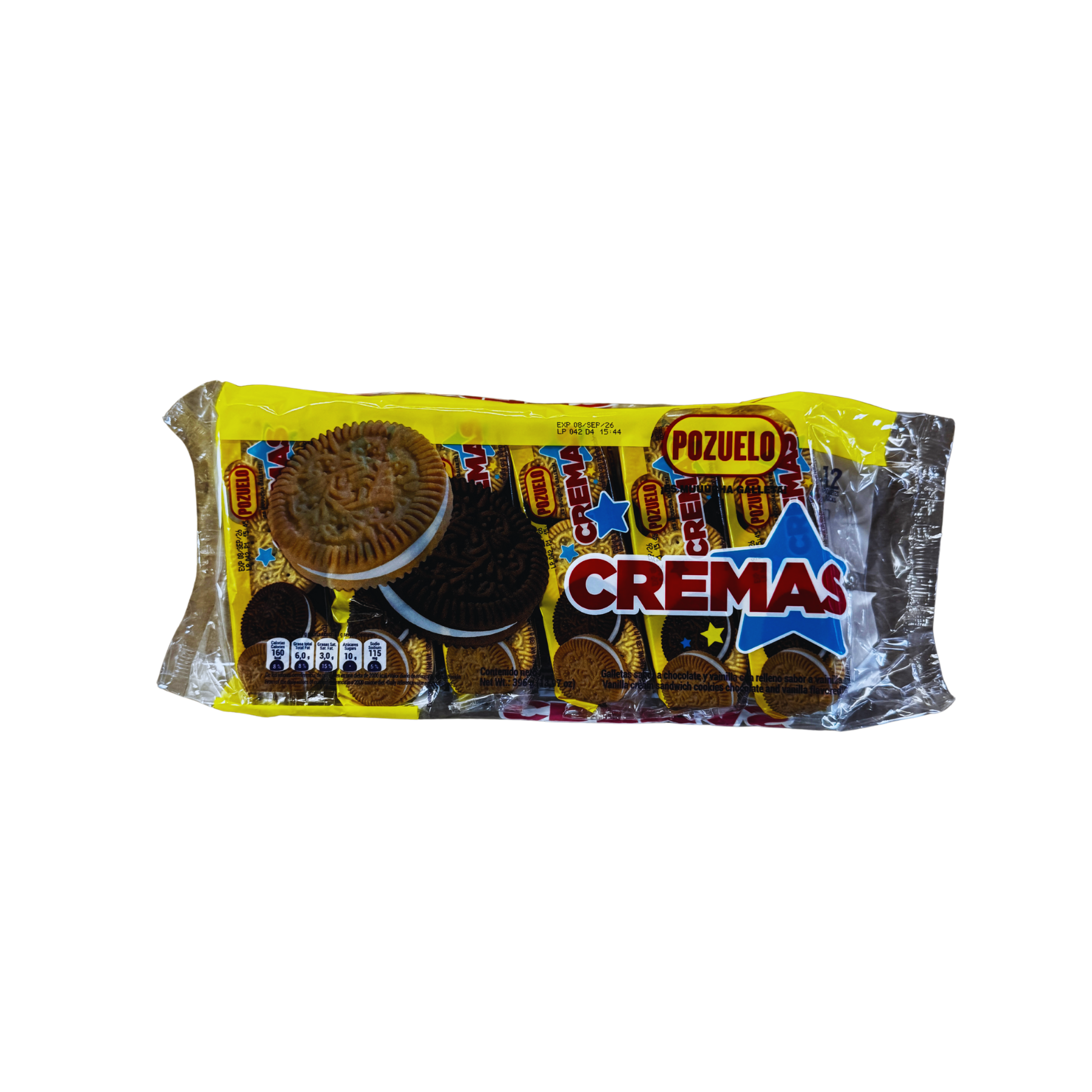 Galletas Cremas Pozuelo 16 X 12 X 6  - 13 Oz / 396 g
