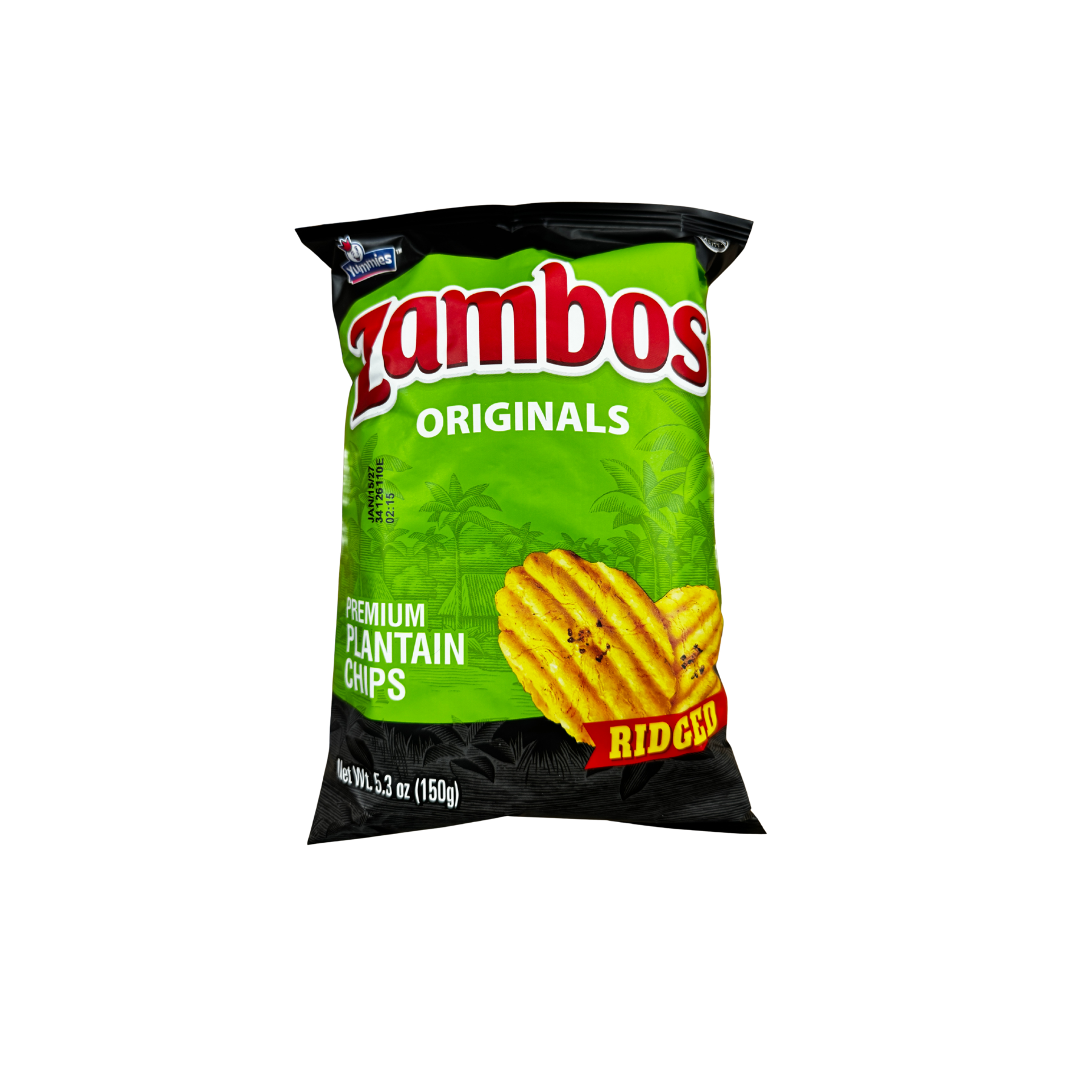 Zambos Plantain Originals Ridged Chips 24 Bags / 5.3 oz