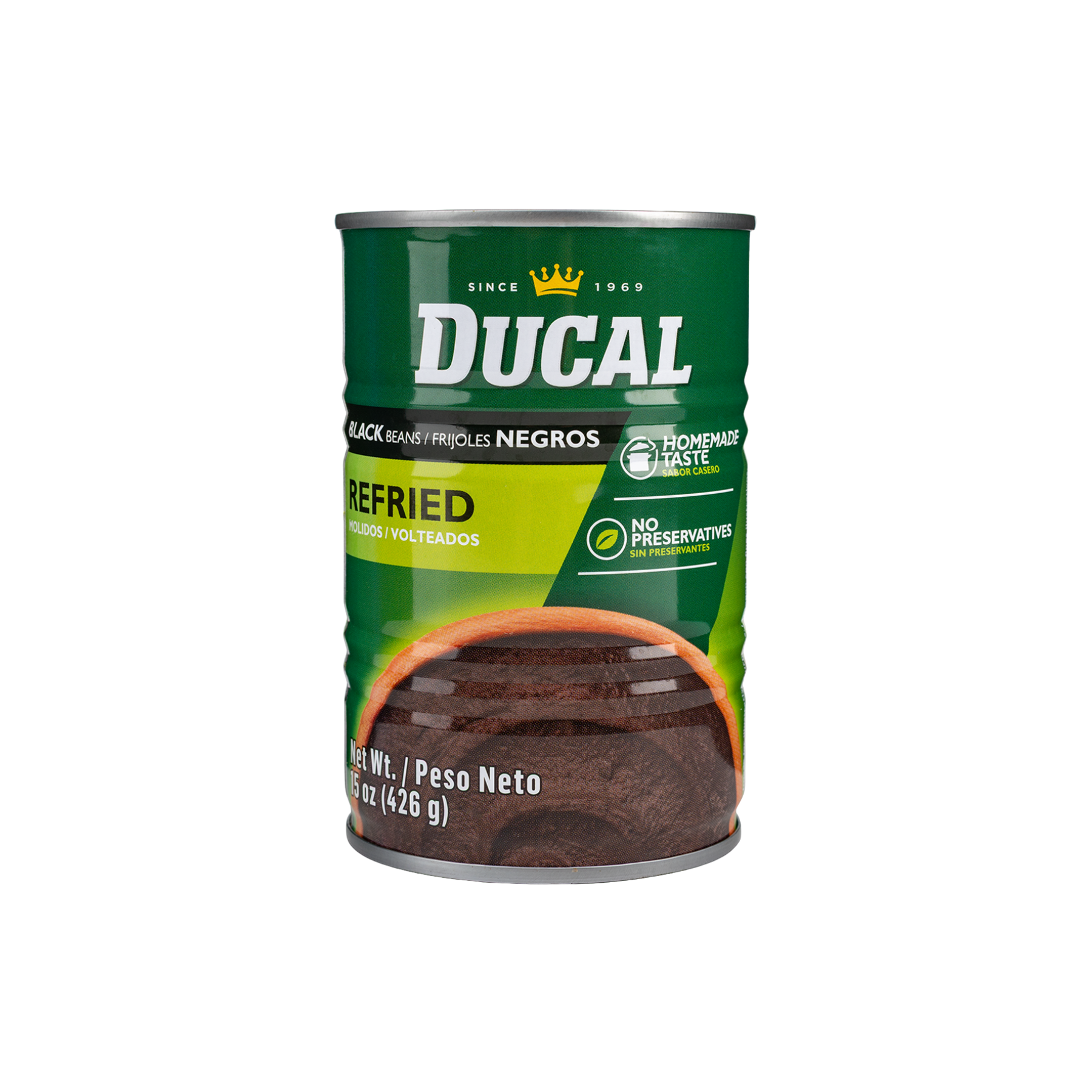 Ducal Black Refried Beans cans 15oz x 24