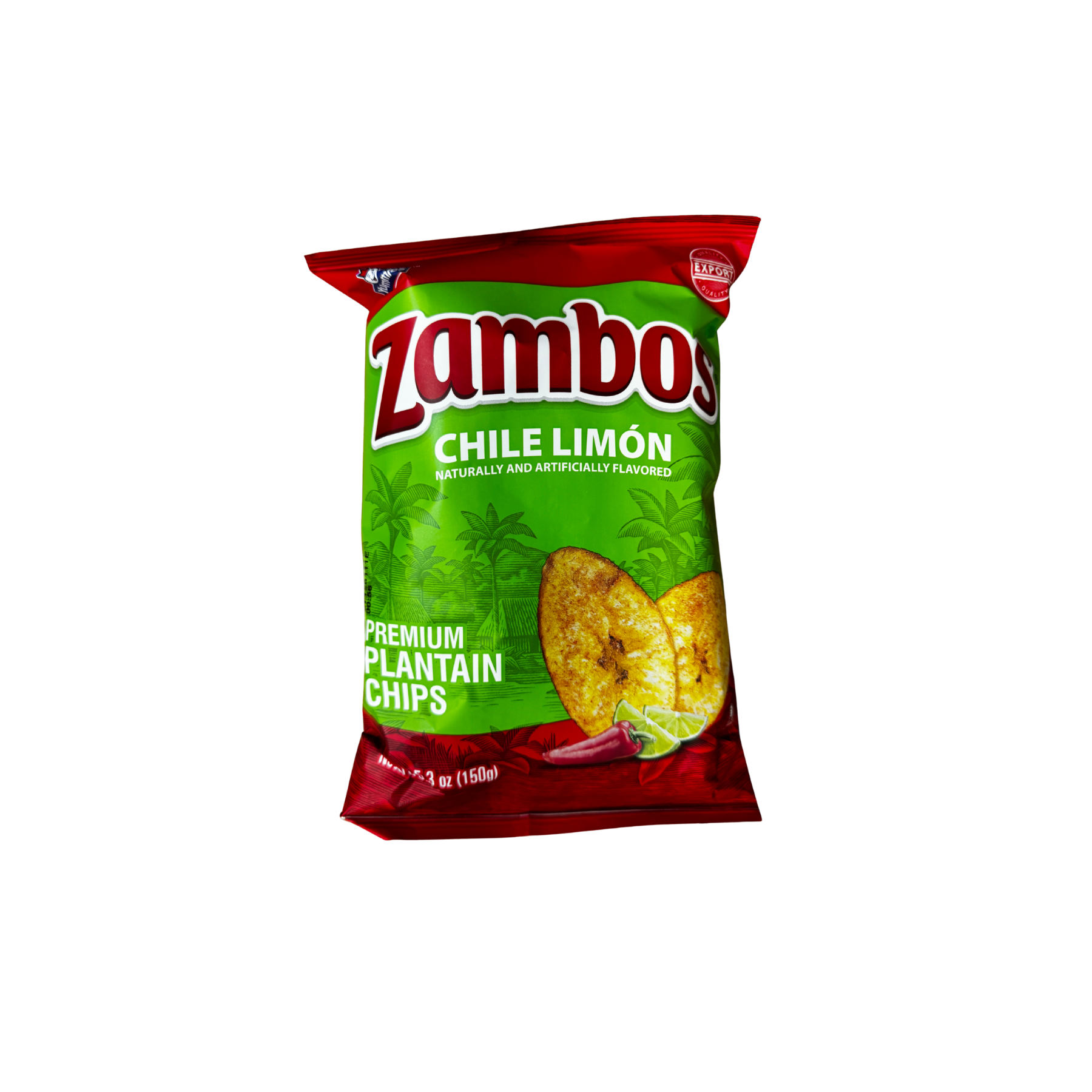 Zambos Plantain Chili Lime Chips 24 Bags / 5.3 oz