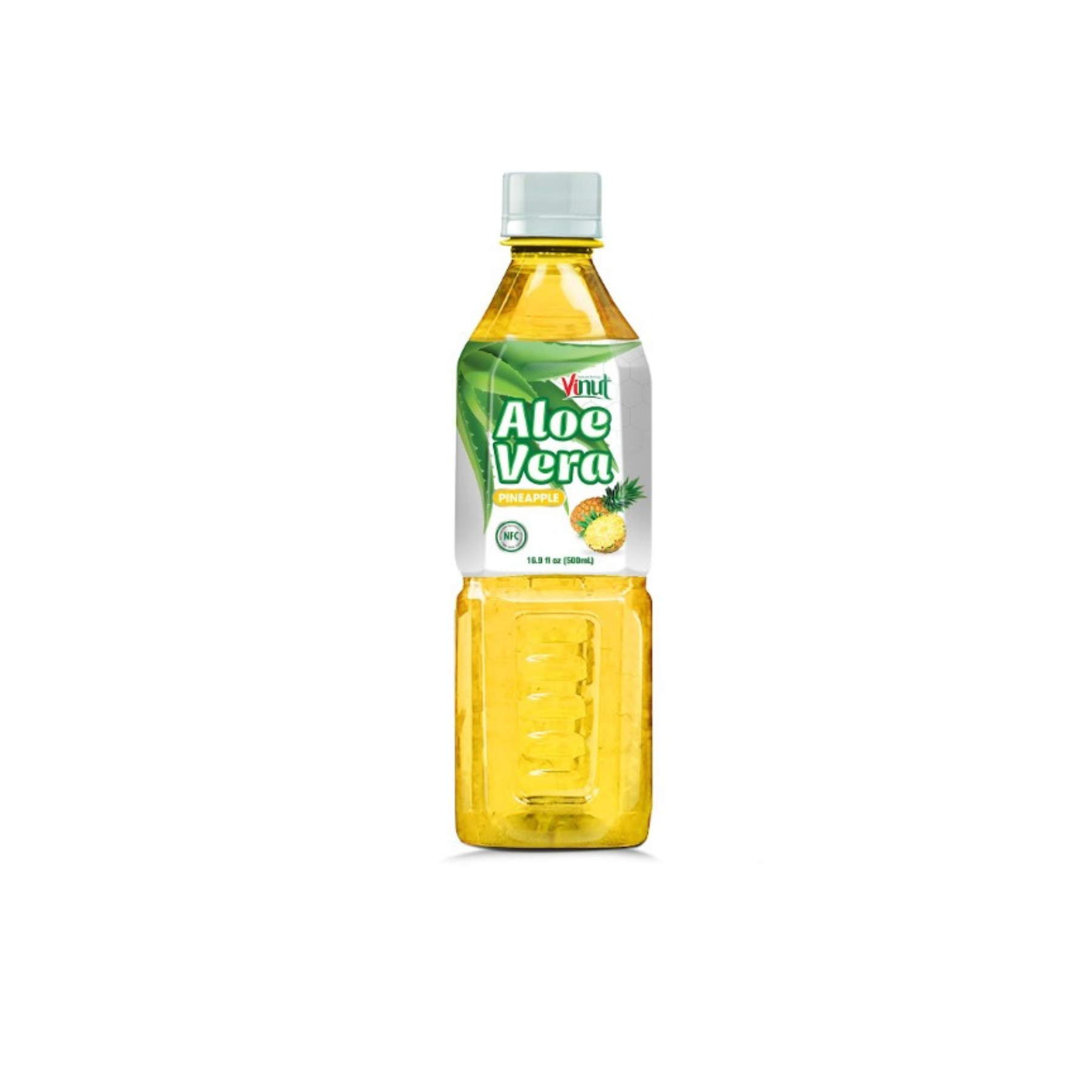 Vinut Aloe Vera Drink Pineapple Flavor 16.9 fl oz (500ml) x 12