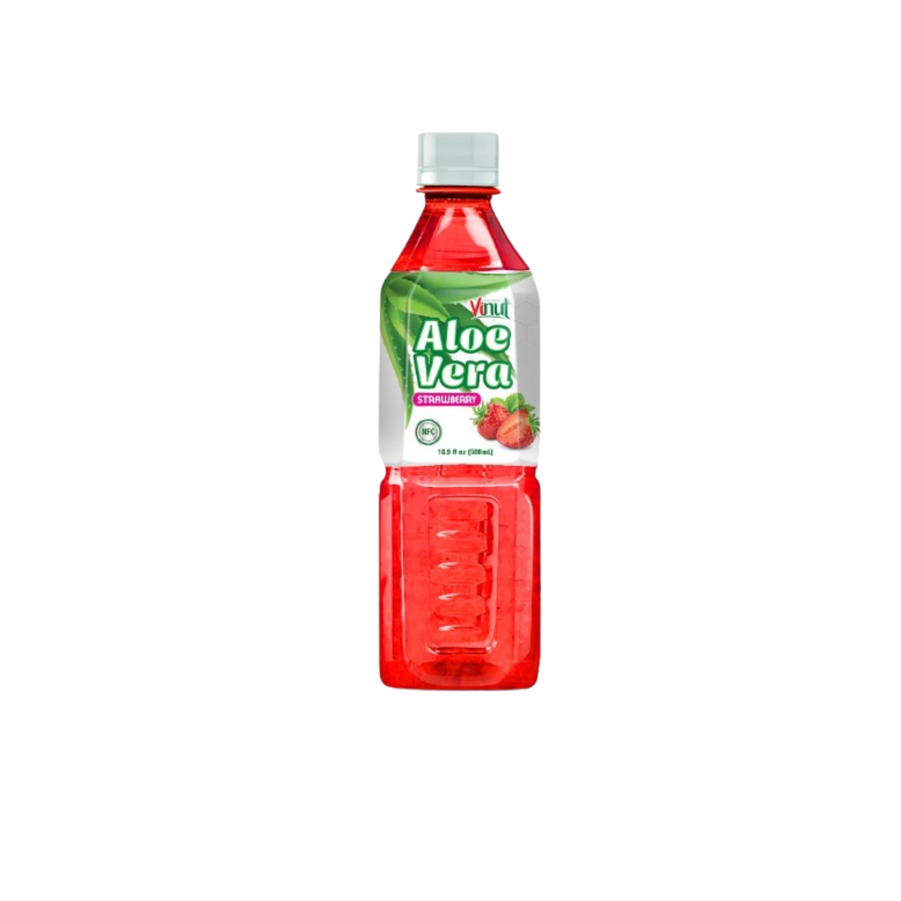 Vinut Aloe Vera Drink Strawberry Flavor 16.9 fl oz (500ml) x 12