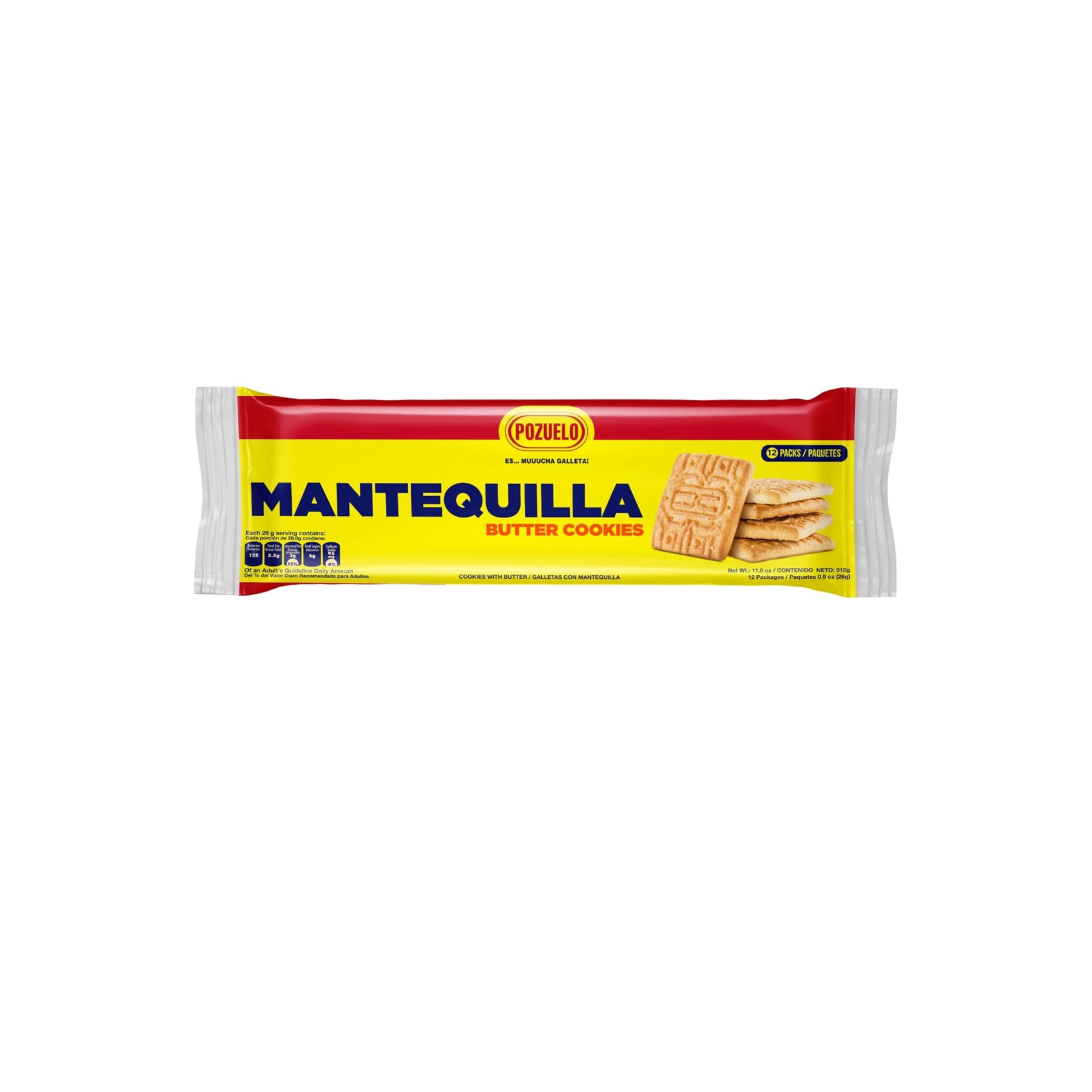 Pozuelo Mantequilla Cookies 30/5.6 Oz