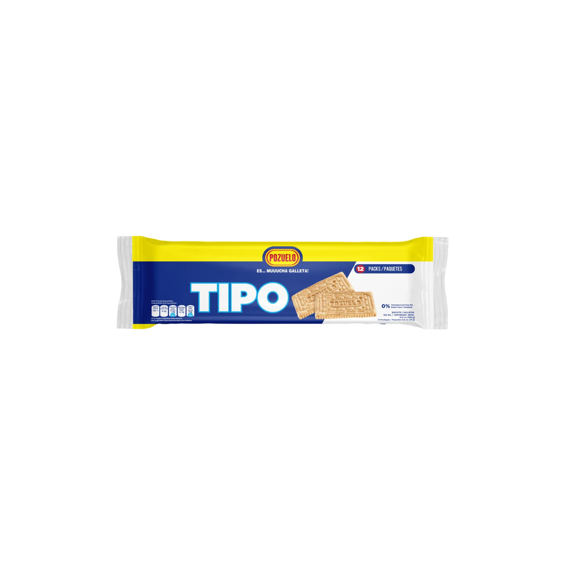 Pozuelo Galletas Tipo 12 Pack Bag 14/9.65 Oz